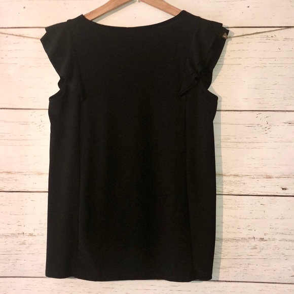 Love Scarlett Black Ruffle Blouse - Size Small - Picture 2 of 8
